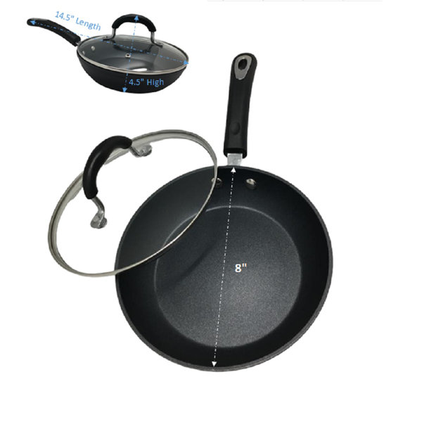 Universal Housewares 8" Frying Pan with Lid Wayfair